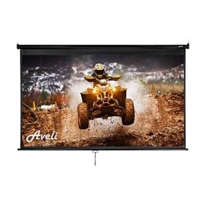 AVELI nástěnné projekční plátno, 221x125cm (16:9) 100", černý tubus