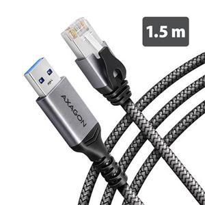 AXAGON ADE-AM15 USB-A Gigabit Ethernet adaptér s integrovaným síťovým CAT6 kabelem RJ-45 (1,5 m)l