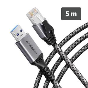 AXAGON ADE-AM50 USB-A Gigabit Ethernet adaptér s integrovaným síťovým CAT6 kabelem RJ-45 (5 m)