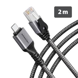 AXAGON ADE-CM20 USB-C Gigabit Ethernet adaptér s integrovaným síťovým CAT6 kabelem RJ-45 (2 m)