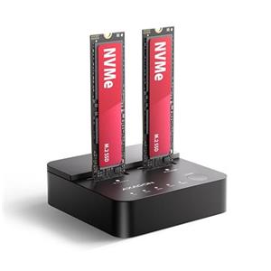AXAGON ADSA-M2C22L, USB-C 20Gbps dokovací stanice pro 2× M.2 NVMe SSD s funkcí klonování