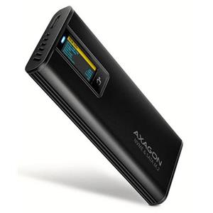 AXAGON EEM2-SD2B, USB-C 10Gbps externí box s displejem pro M.2 NVMe/SATA SSD, bezšroubkový, černý