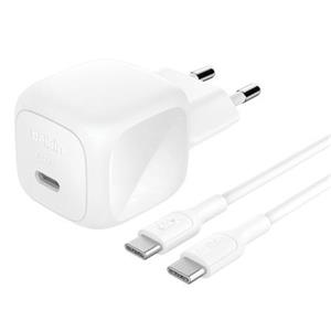 Belkin BOOST CHARGE™ 45W USB-C Power Delivery PPS nástěnná nabíječka + 1m USB-C na USB-C kabel, bílá