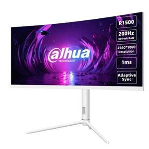 Dahua monitor LM30-E330CW curved 30" VA/2560x1080/1ms/250nits/3000:1/200Hz/2xDP/2xHDMI/bílý