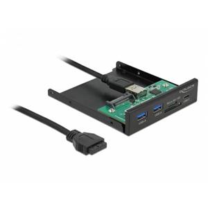 Delock 3.5” USB 3.2 Gen 1 přední panel 1 x USB Type-C™ + 2 x USB Typu-A + SD a slot Micro SD - poškozený obal