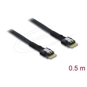 Delock Kabel PCIe 4.0 Slim SAS SFF-8654 4i na Slim SAS SFF-8654 4i, 0,5 m