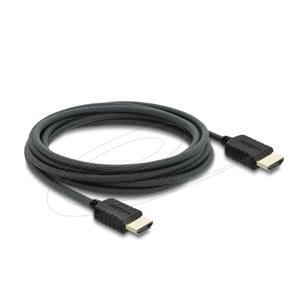 Delock Koaxiální kabel High Speed HDMI 8K 60 Hz 48 Gbps s pleteným opláštěním 3 m