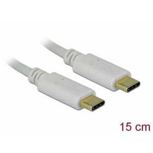 Delock Nabíjecí kabel USB Type-C, 15 cm PD 100 W, s E-Marker