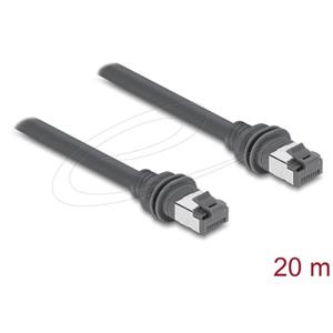 Delock Spojovací kabel RJ45 Cat.6 kompatibilní se Starlink Gen3 – 20 m, šedý