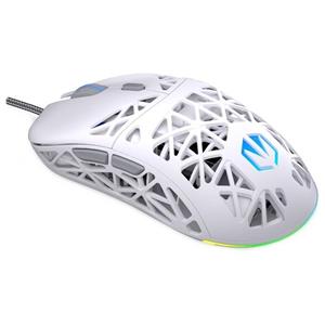 Endorfy LIV Myš, herní, drátová, optická, až 12000DPI, senzor PAW3311, 6 tlačítek, Kailh GM 4.0, ARGB podsvícení, bílá