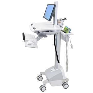 ERGOTRON StyleView® Cart with LCD Pivot, LiFe Powered, pojízdný vozík s napájením, držák pro LCD, klávesnice, scanner