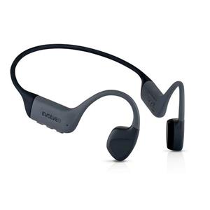 EVOLVEO BoneMax, bezdrátová sluchátka na lícní kosti, MP3 32GB, IPX8, šedé