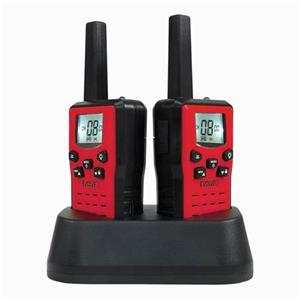 EVOLVEO FreeTalk 2W, PMR vysílačka s výkonem 0,5 a 2W, červenočerná