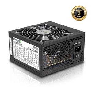 EVOLVEO Pulse 500ATX, zdroj 500W, ATX 2.2, 2× PCIe, aPFC, tichý 120mm ventilátor, 4x SATA, bulk, záruka 3 roky, černý