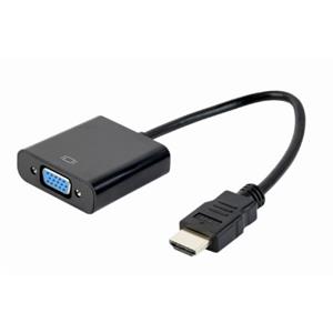 GEMBIRD kabelový adaptér HDMI na VGA M/F, černá