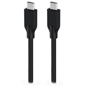 Genius ACC-C2CC-3A, Kabel, USB-C na USB-C, USB 3.0, 3A, PD 60W, opletený, 1,5m, černý