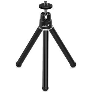 Genius Tripod 1, Stativ, vytažený 25,1cm, pro webkamery, chytré telefony a fotoaparáty, kovový, černý