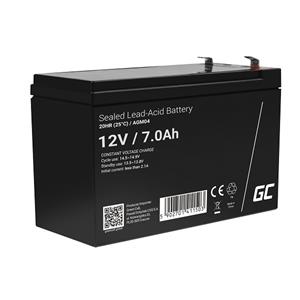 Green Cell AGM VRLA 12V 7Ah maintenance-free battery for UPS units