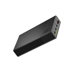 Green Cell GC PowerPlay 20S Power Bank 20000mAh 22.5W PD USB C with Fast Charging Portable Phone Charger for iPhone 15 14 13 12