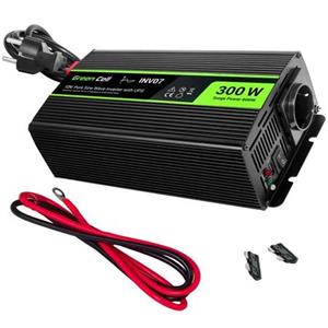 Green Cell Power Inverter UPS 12V to 230V Pure sine wave 300W/600W for furnances and central heating pumps