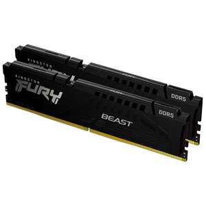 KINGSTON 128GB 5600MT/s DDR5 CL40 DIMM (Kit of 2) FURY Beast Black