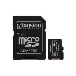 KINGSTON 64GB microSDXC CANVAS Plus Memory Card 100MB/s Read, UHS-I Speed Class, U1, V10, A1 (64GB)