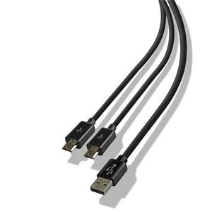 LEXIP STEELPLAY - USB PLAY & CHARGE KABEL PRO PS4, 3M, ČERNÝ