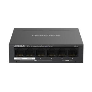 Mercusys MS106P 6portový stolní switch 10/100 Mb/s se 4 porty PoE+