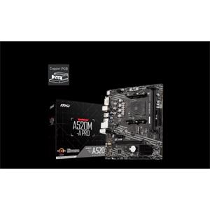 MSI A520M-A PRO, AM4, AMD A520, 2x DDR4, mATX