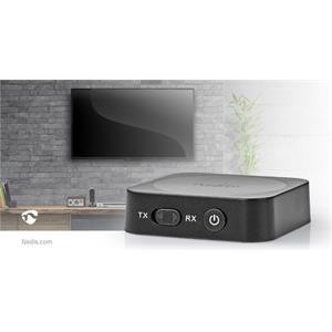 Nedis BTTC100BK - Bluetooth® Transceiver | Vstupní konektor: 1x AUX | Výstupní konektor: 1x AUX | SBC | Up to 1 Device |