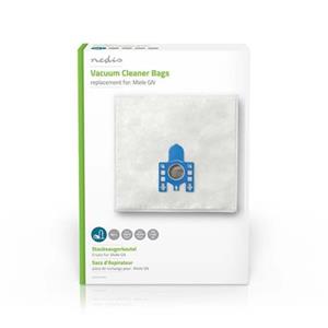 Nedis DUBG221MIE4 - Sáčky do Vysavače | 4 kusy | Syntetický | Miele GN | Bílá