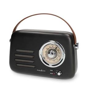 Nedis RDFM2600BK - FM Rádio Přenosné | Bluetooth® / FM | Napájení Accu/ z USB | Analogový | 10 W | | Černá