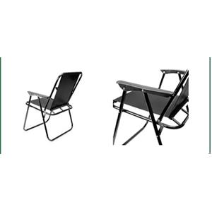 PLATINET KEMPINGOVÁ SKLÁDACÍ ŽIDLE 52*44*75 cm ČERNÁ