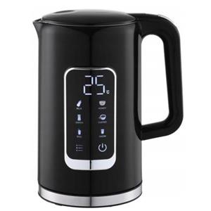 PLATINET RYCHLOVARNÁ KONVICE LCD 1,7L 5 TEPLOT + 450 ML CESTOVNÍ HRNEK, ČERNÁ