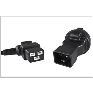 Premium Cord Adaptér IEC C20 male na SCHUKO CEE 7/3 female, napětí 230V, 16A