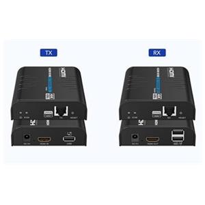 PremiumCord 4K@60Hz HDMI KVM extender s USB 2.0 na 120m přes LAN síť, over IP