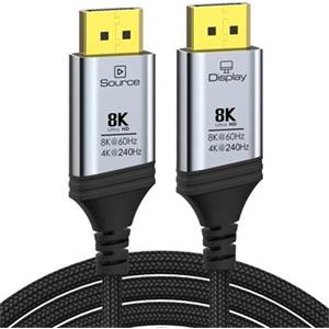 PremiumCord 8K Optický DisplayPort 1.4 přípojný kabel M/M, zlacené zastříknuté konektory, 20m