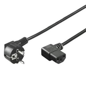 PremiumCord napájecí kabel 240V, délka 2m CEE7 pravoúhlý/IEC C13 pravoúhlý