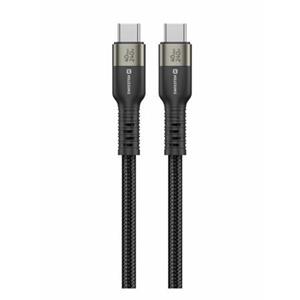 SWISSTEN DATOVÝ VIDEO KABEL USB 4.0, USB-C, 240W, 8K@60Hz, 40 Gb/s, TB3 & TB4, 1,5 M ČERNÝ