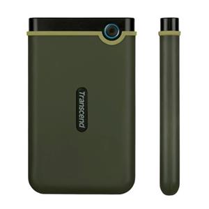 TRANSCEND 1TB StoreJet 25M3G SLIM, 2.5”, USB 3.0 (3.1 Gen 1) Externí Anti-Shock disk, tenký profil, armádní zelená