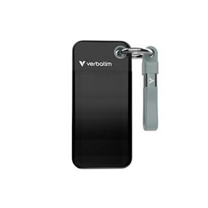 VERBATIM Pocket SSD 2TB, USB-C 3.2 Gen 2, černá/šedá